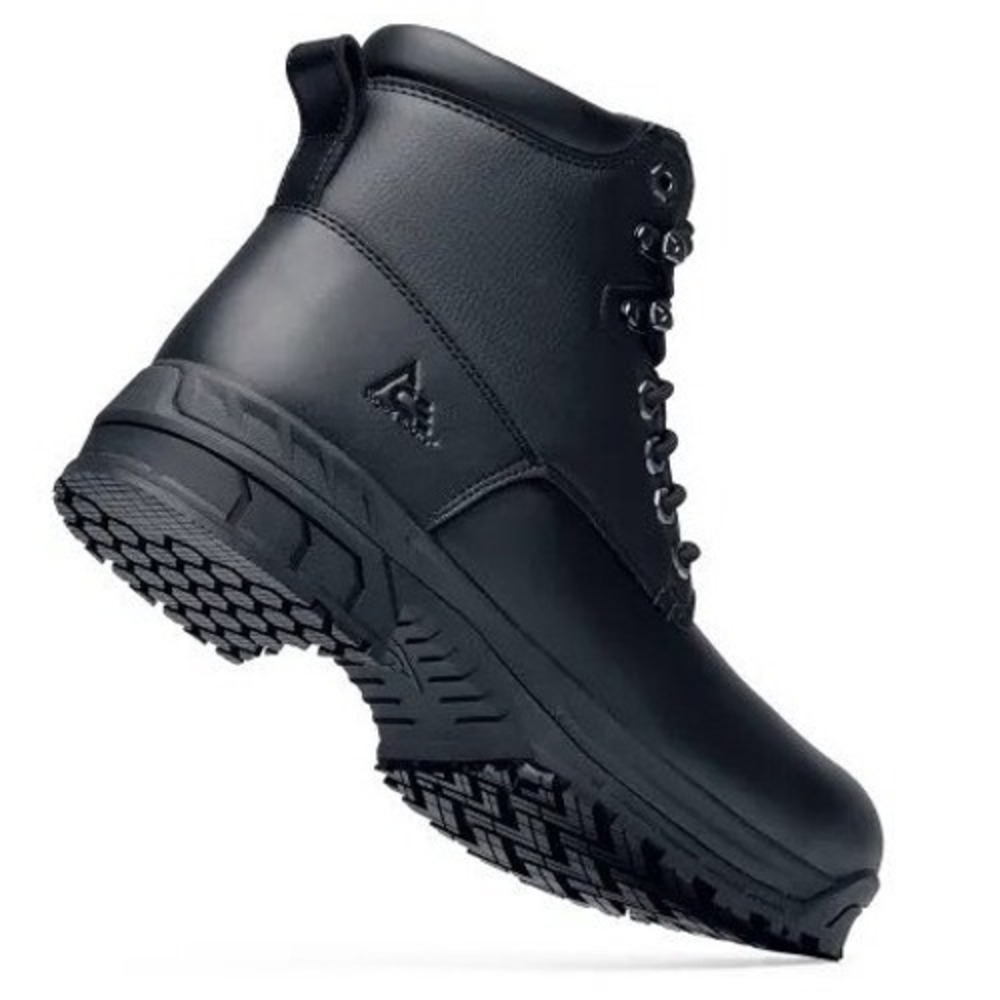 Shoes for Crews August Soft Toe Workboots Women's Black Leather Lace Up Sz 11 M - Picture 12 of 13